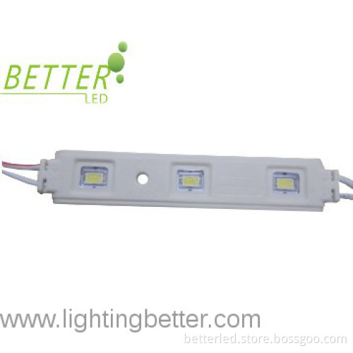 SMD5630 new style 3led module dc12v with injection waterproof(IP65)